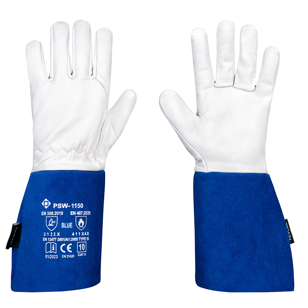 PSW-1150 Blue Rękawice Spawalnicze TIG